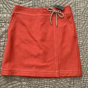 Ann Taylor Faux Wrap Skirt Coral sz 10P